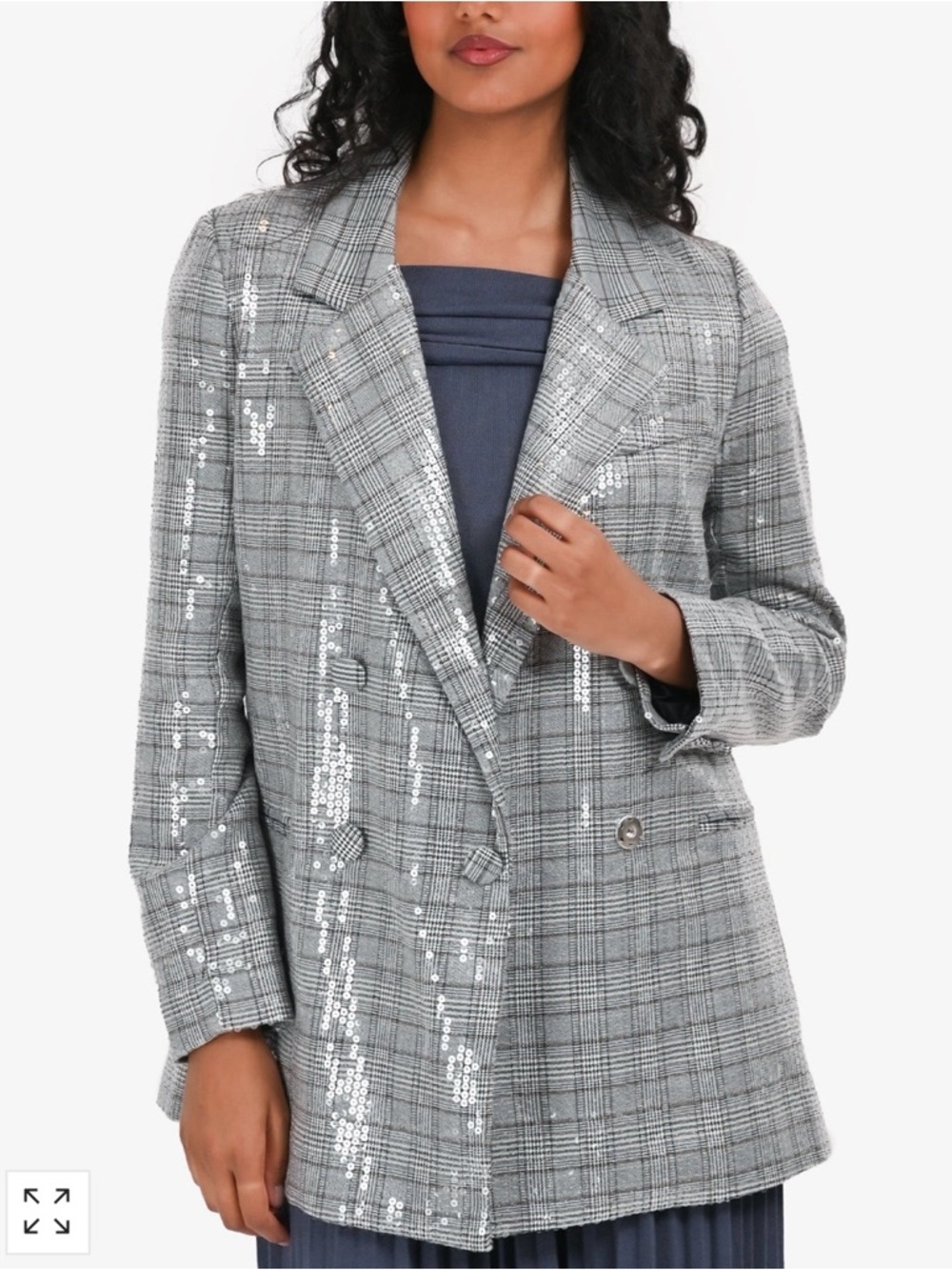 Large Jason Wu Double Breasted Sequins Blazer